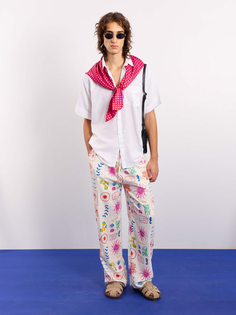 Sun & the Sea Linen Pull-on Pants