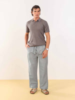 Load image into Gallery viewer, Stone Grey Linen Pull-on Pants

