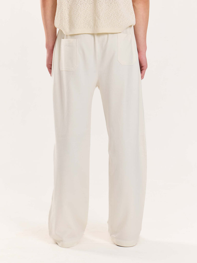 Loose Fit Off White Sweatpants