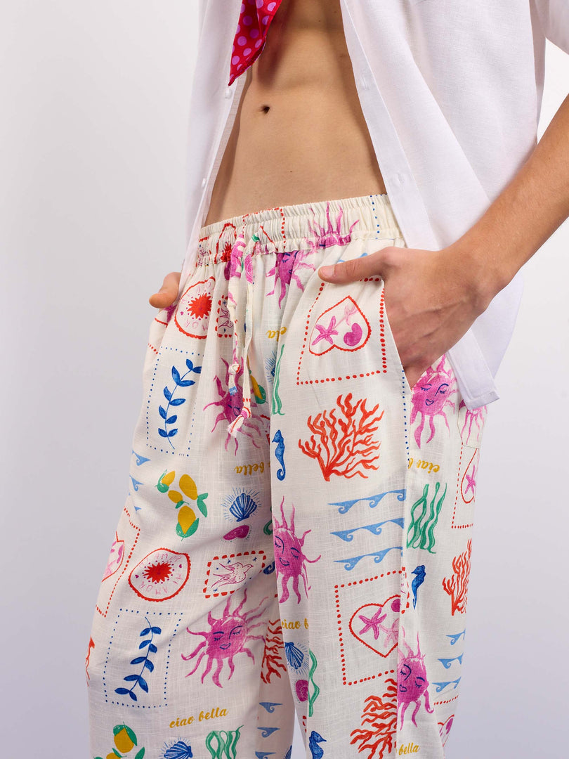 Sun & the Sea Linen Pull-on Pants