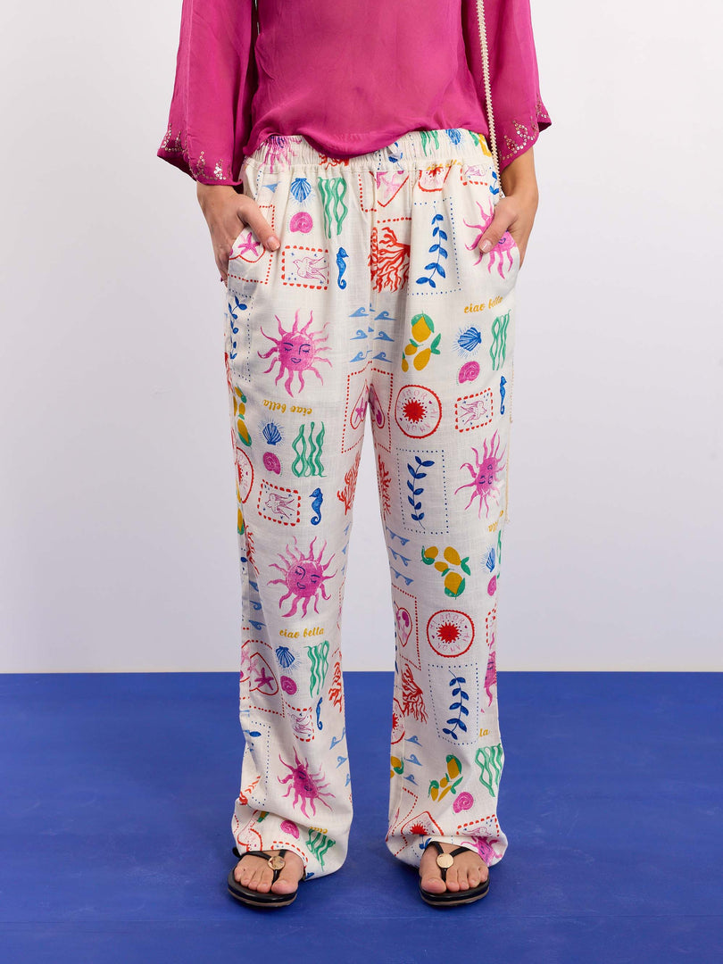 Sun & the Sea Linen Pull-on Pants