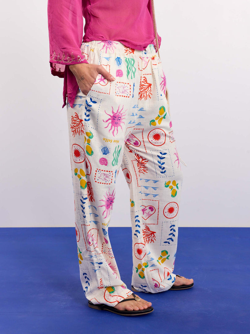 Sun & the Sea Linen Pull-on Pants