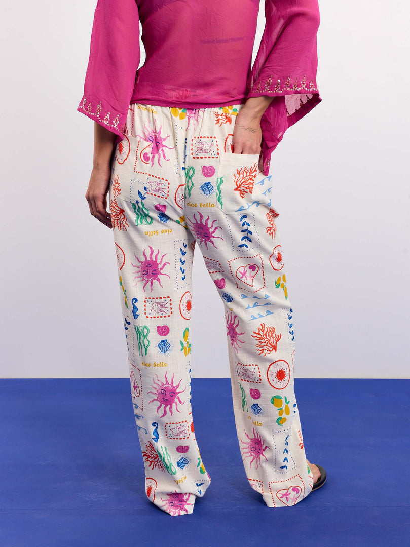 Sun & the Sea Linen Pull-on Pants