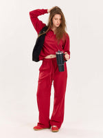 Load image into Gallery viewer, Loose Fit Red Sweatpants
