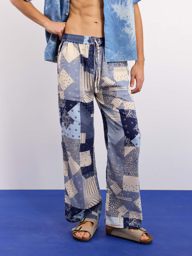 Bandana Gauze Pull-on Pants