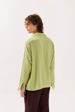 Load image into Gallery viewer, Light Green Gauze Holiday Shirt
