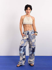 Bandana Gauze Pull-on Pants