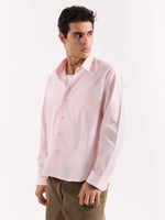 Load image into Gallery viewer, Very Light Pink Striped Poplin Oversized Shirt