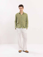 Load image into Gallery viewer, Green Gauze Holiday Shirt
