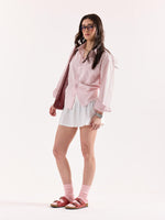 Load image into Gallery viewer, Very Light Pink Striped Poplin Oversized Shirt