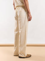 Load image into Gallery viewer, Cream Linen Pull-on Pants
