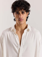 Load image into Gallery viewer, Off White Drape Shirt