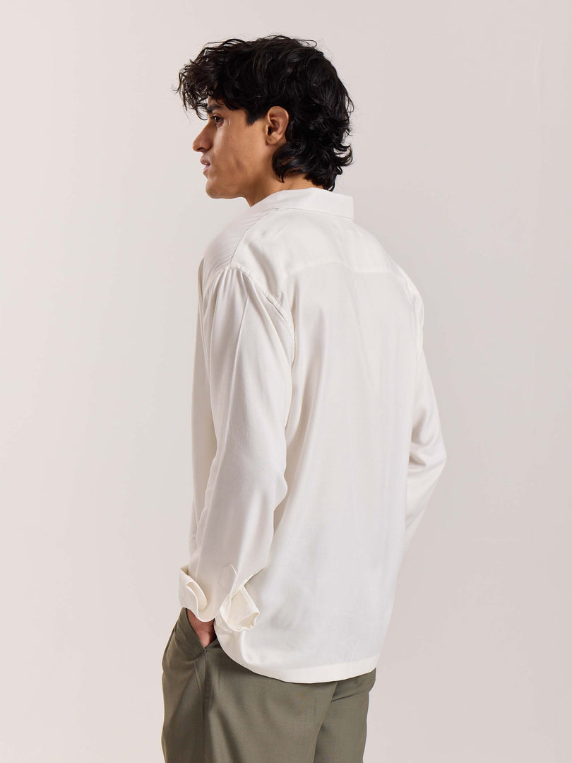 Off White Drape Shirt