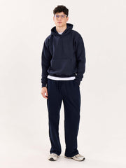 Loose Fit Navy Blue Sweatpants