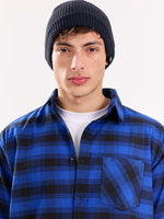 Load image into Gallery viewer, Blue Flannel Overshirt