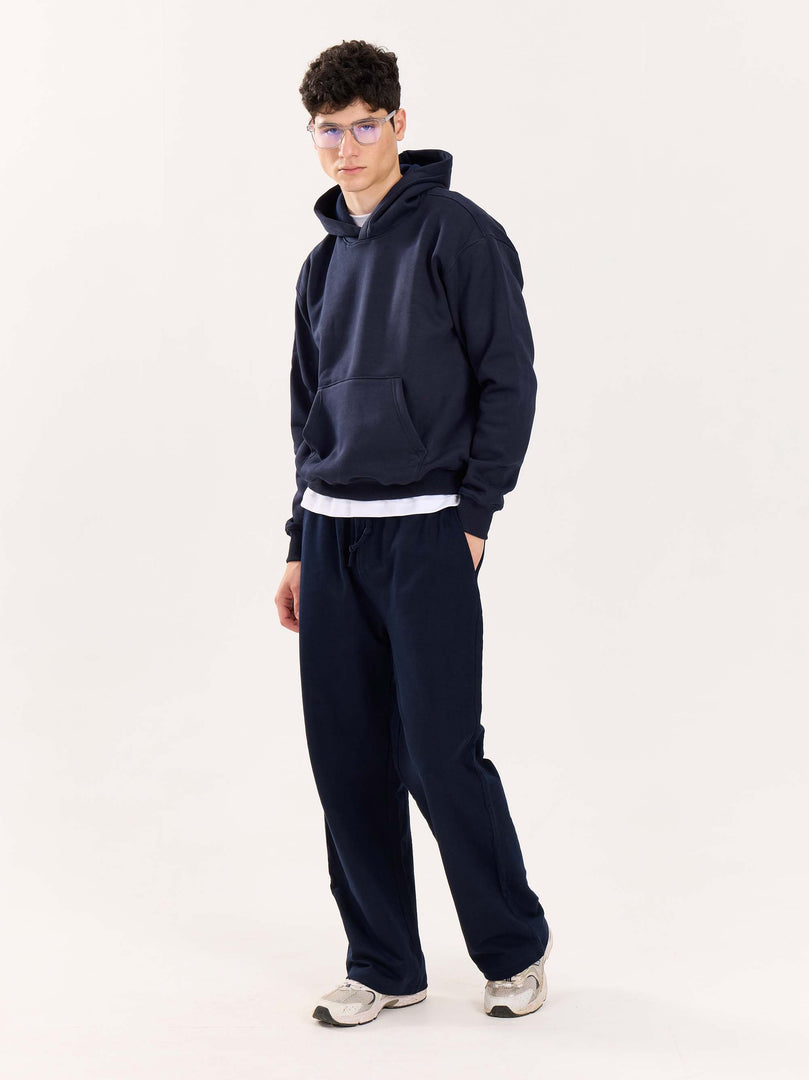 Loose Fit Navy Blue Sweatpants