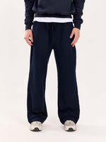 Load image into Gallery viewer, Loose Fit Navy Blue Sweatpants

