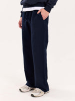 Load image into Gallery viewer, Loose Fit Navy Blue Sweatpants
