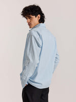Load image into Gallery viewer, Relaxed Fit Powder Blue Textured Shirt