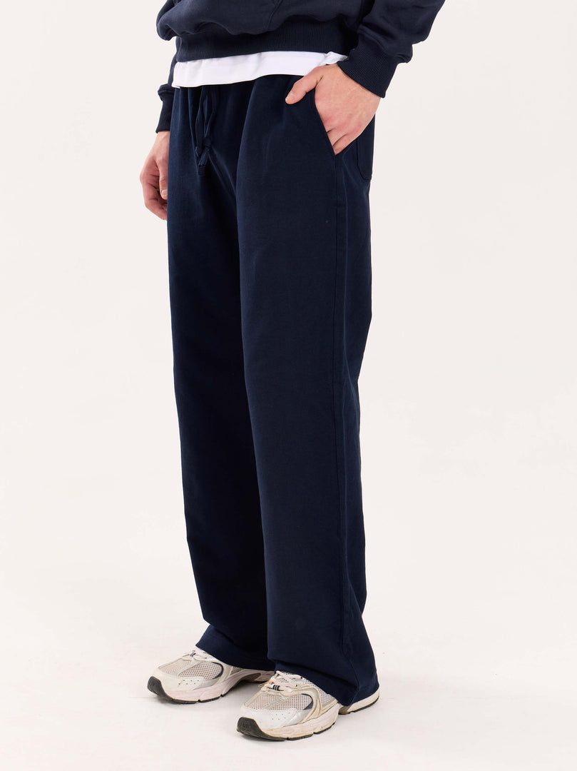 Loose Fit Navy Blue Sweatpants