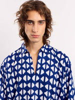 Load image into Gallery viewer, Indigo Blue Indie Printed Pullover
