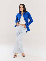 Load image into Gallery viewer, Electric Blue Poplin Shirt ( Pre-Order )
