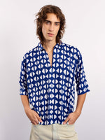 Load image into Gallery viewer, Indigo Blue Indie Printed Pullover
