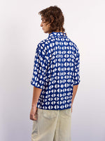 Load image into Gallery viewer, Indigo Blue Indie Printed Pullover
