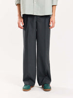 Load image into Gallery viewer, Green &amp; Grey Checked Baggy Fit Trousers
