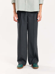Green & Grey Checked Baggy Fit Trousers