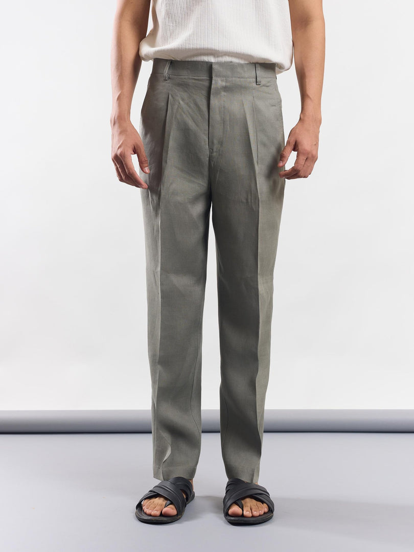 Grey Linen Trousers