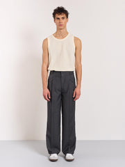 Grey Baggy Fit Trousers