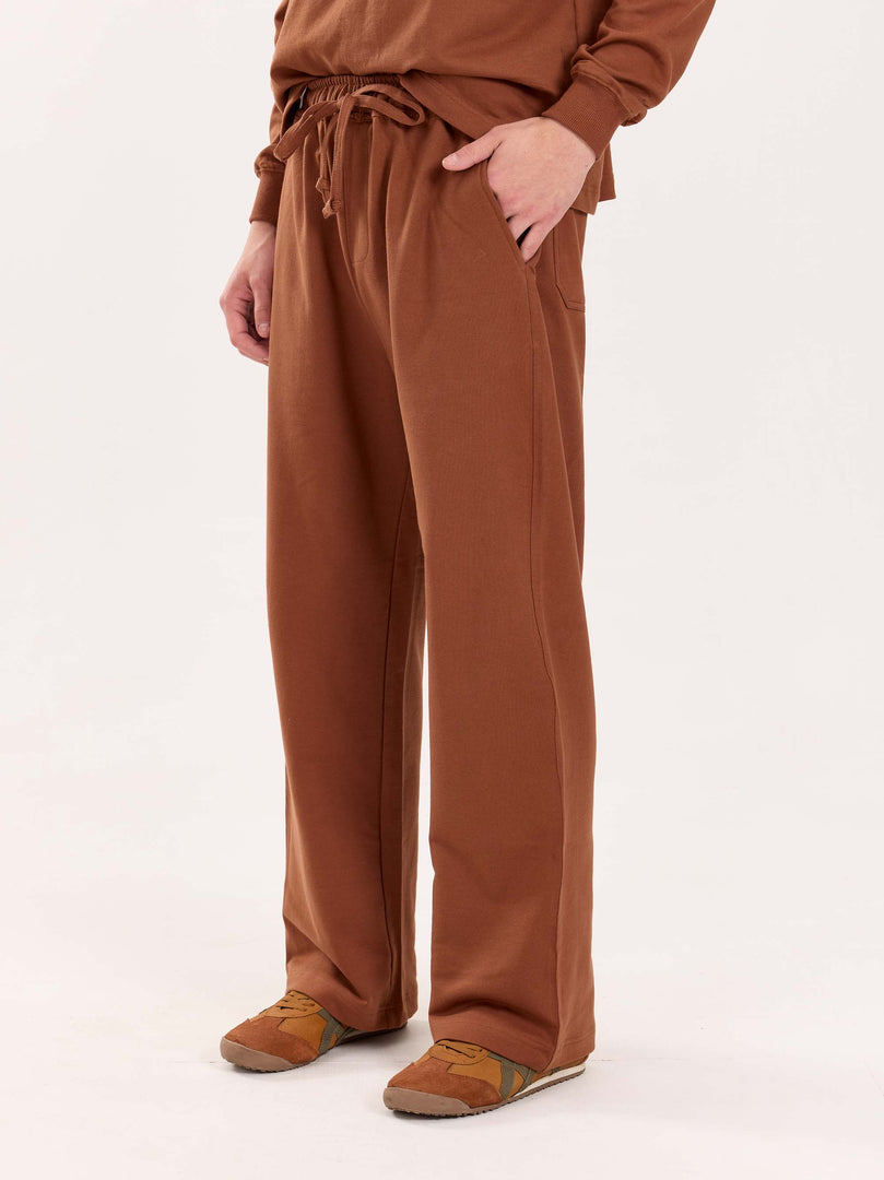 Loose Fit Brown Sweatpants