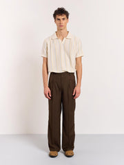 Brown Baggy Fit Trousers
