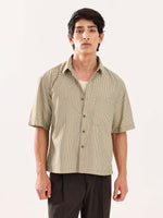 Load image into Gallery viewer, Brown Checkered Cropped Shirt (Pre-Order)
