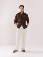Load image into Gallery viewer, Coffee Brown Poplin Shirt
