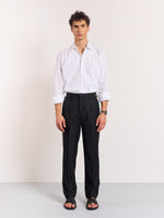 Load image into Gallery viewer, Black Pinstriped Trousers
