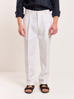 Load image into Gallery viewer, White Linen Trousers
