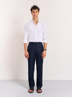 Load image into Gallery viewer, Blue Pinstriped Trousers
