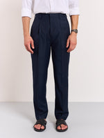 Load image into Gallery viewer, Blue Pinstriped Trousers
