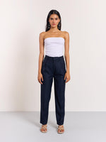 Load image into Gallery viewer, Blue Pinstriped Trousers
