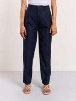 Load image into Gallery viewer, Blue Pinstriped Trousers
