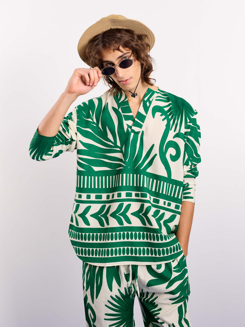 Palmera Printed Pullover