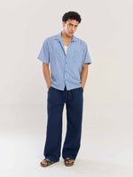 Load image into Gallery viewer, Blue Gingham Seersucker Shirt
