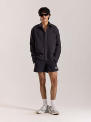 Dark Grey Gauze Holiday Shirt