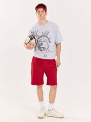 Red Sweatshorts