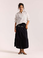 Load image into Gallery viewer, Almond White Linen Pullover