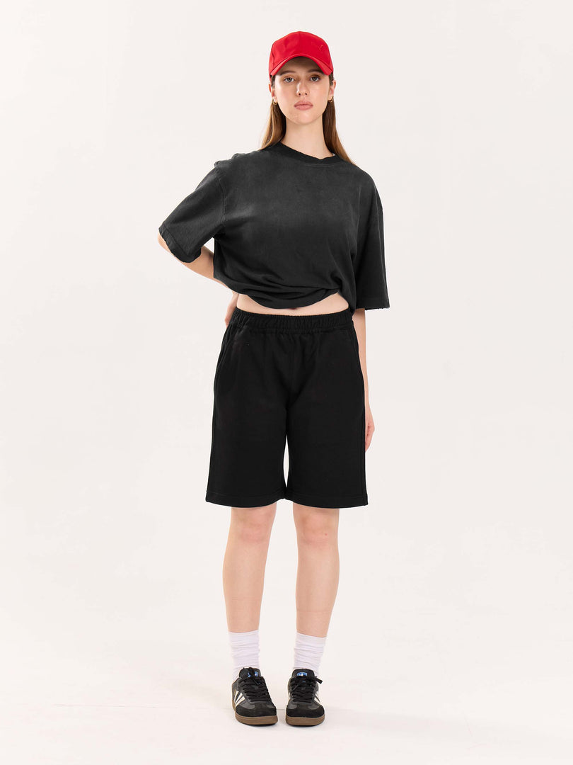 Black Sweatshorts
