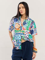 Load image into Gallery viewer, Coastal Tide Printed Shirt