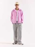Load image into Gallery viewer, Pink Striped Poplin Oversized Shirt